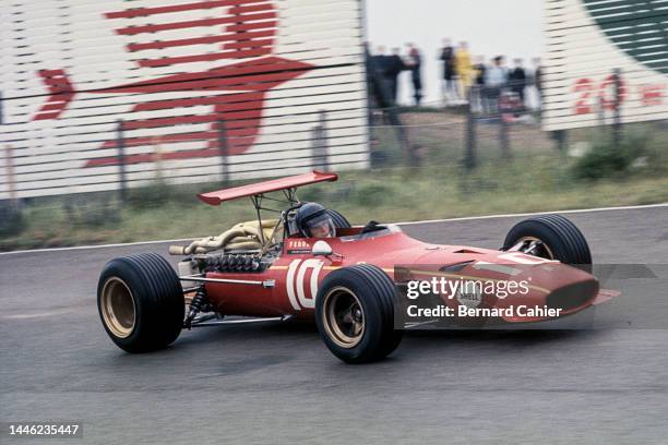Jacky Ickx, Ferrari 312, Grand Prix of the Netherlands, Circuit Park Zandvoort, 23 June 1968.