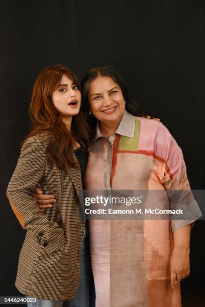 Sajal Ali and Shabana Azmi attend the "What's Love Got To Do With it" Portrait Session during the Red Sea International Film Festival on December 02,...