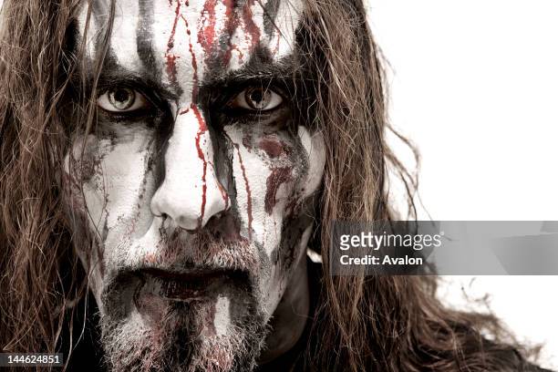 Gaahl, singer of Norwegian Black Metal band Gorgoroth, shot in the studio in London. -;