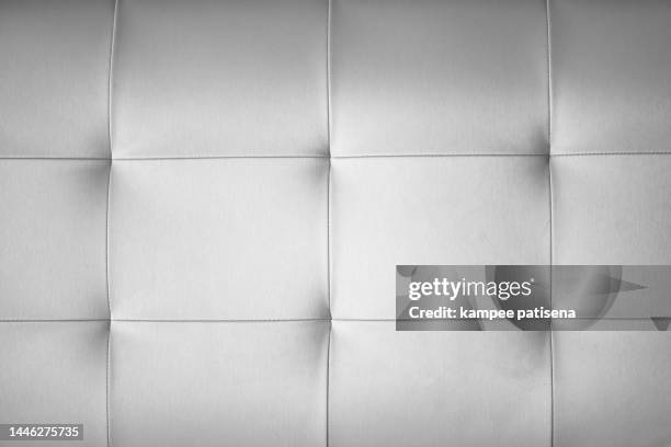 full frame shot of white leather sofa - skin diamond stock pictures, royalty-free photos & images