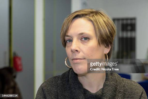 Jess Phillips, Labour MP for Birmingham Yardley in her constituency office on December 1, 2022 in Birmingham, England.