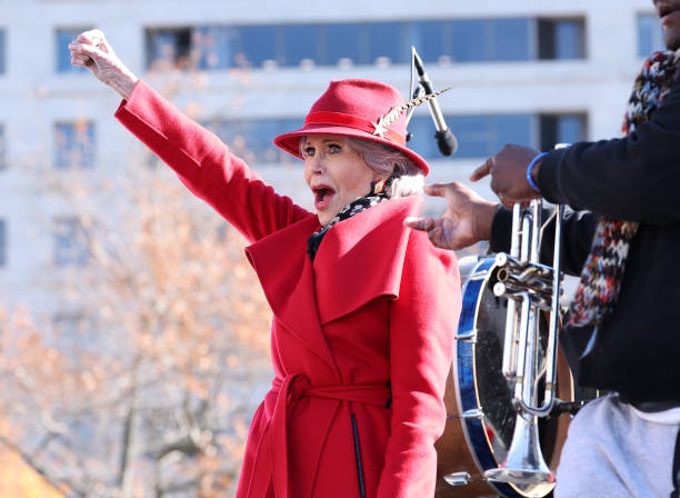 DC: Jane Fonda Hosts Fire Drill Fridays In Washington, DC