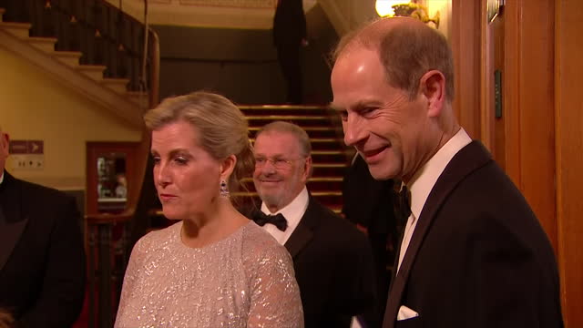 GBR: The Earl And Countess Of Wessex And Forfar Attend The 2022 Royal Variety Performance
