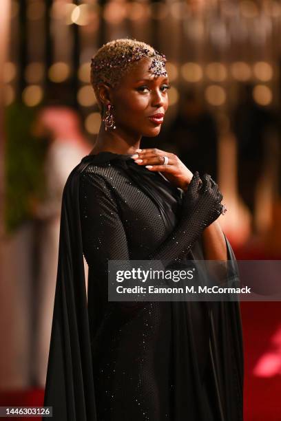 Jodie Turner-Smith attends a photocall during the Red Sea International Film Festival on December 02, 2022 in Jeddah, Saudi Arabia.