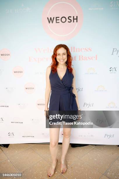 Shira Lazar attends the Web3 Wellness Event during Art Basel Miami By Weosh at Carillon Miami Wellness Resort on December 02, 2022 in Miami Beach,...