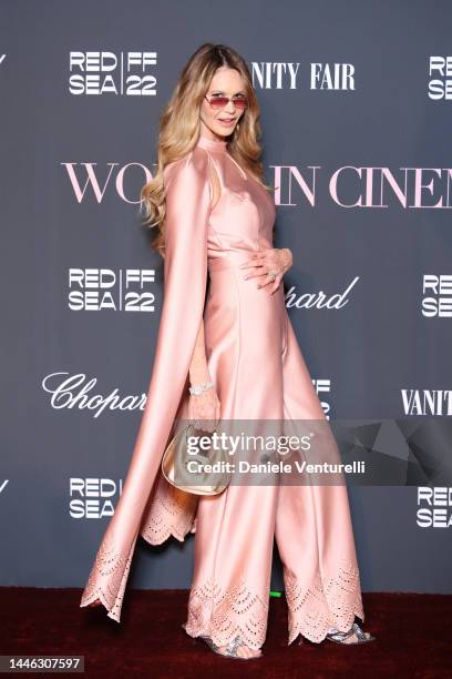 Elle Macpherson attends the Women in Cinema red carpet during the Red Sea International Film Festival on December 02, 2022 in Jeddah, Saudi Arabia.