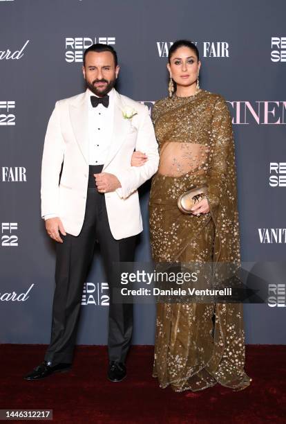 Saif Ali Khan and Kareena Kapoor attends the Women in Cinema red carpet during the Red Sea International Film Festival on December 02, 2022 in...