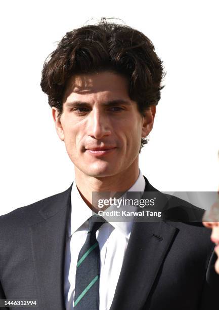 Jack Schlossberg waits to greet Prince William, Prince of Wales during his visit to John F. Kennedy Presidential Library and Museum on December 02,...