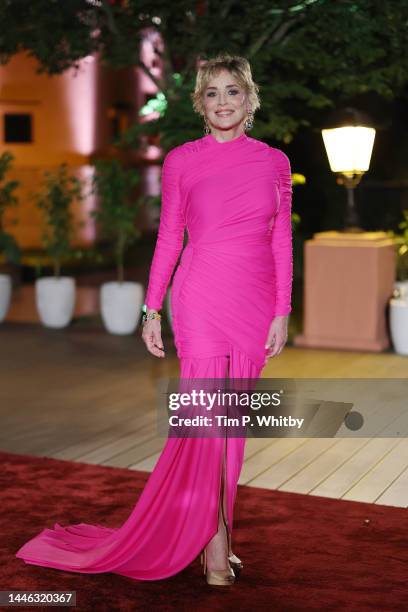 Sharon Stone attends the "Women in Cinema" red carpet during the Red Sea International Film Festival on December 02, 2022 in Jeddah, Saudi Arabia.