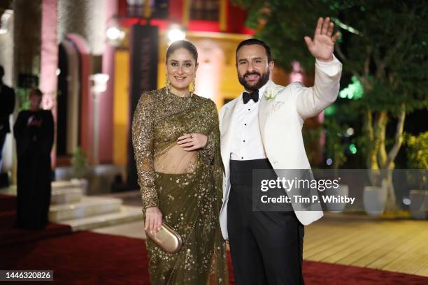 Kareena Kapoor and Saif Ali Khan attend the "Women in Cinema" red carpet during the Red Sea International Film Festival on December 02, 2022 in...