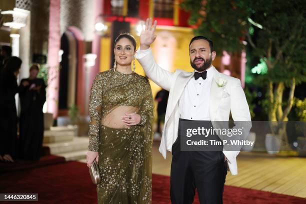Kareena Kapoor and Saif Ali Khan attend the "Women in Cinema" red carpet during the Red Sea International Film Festival on December 02, 2022 in...