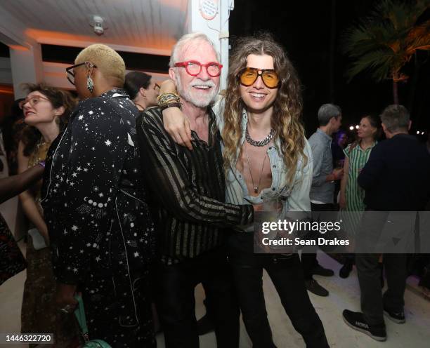 Hotelier and art collector Steve Wilson and artist Robin Kid attend the 21c Museum Hotels Celebrates Art as Life Party hosted by Steve Wilson and...