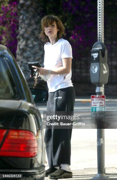 Winona Ryder is seen on May 03, 2002 in Los Angeles, California.