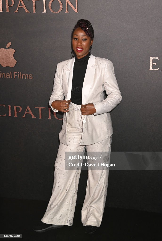 Scarlette Douglas attends the European premiere of "Emancipation" at