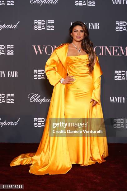 Priyanka Chopra attends the Women in Cinema red carpet during the Red Sea International Film Festival on December 02, 2022 in Jeddah, Saudi Arabia.