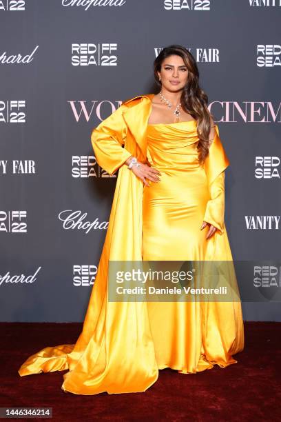 Priyanka Chopra attends the Women in Cinema red carpet during the Red Sea International Film Festival on December 02, 2022 in Jeddah, Saudi Arabia.