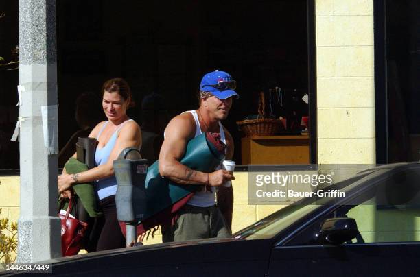 Carre Otis and Mickey Rourke are seen on June 23, 2002 in Los Angeles, California.