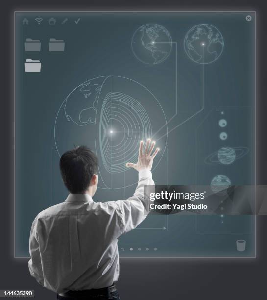 Computer Men Screen 1,087 Person On Computer Screen Visible Stock Photos, High-Res Pictures ...