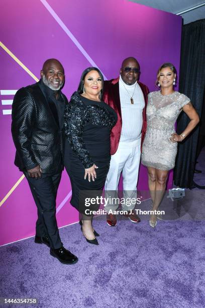 David Mann, Tamela Mann, Bobby Brown and Alicia Etheredge attend the TV One Urban One Honors at The Eastern on December 02, 2022 in Atlanta, Georgia.