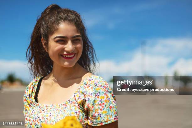 summer portraits female hispanic mexican american outdoors photo series - mexican american stock pictures, royalty-free photos & images