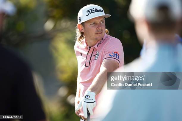 Cameron Smith of Australia looks on during Day 3 of the 2022 ISPS HANDA Australian Open at Victoria Golf Club on December 03, 2022 in Melbourne,...