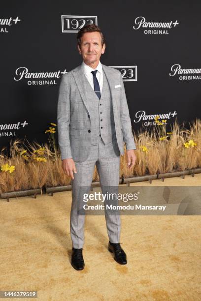 Sebastian Roché attends the Los Angeles Premiere Of Paramount+'s "1923" at Hollywood American Legion on December 02, 2022 in Los Angeles, California.