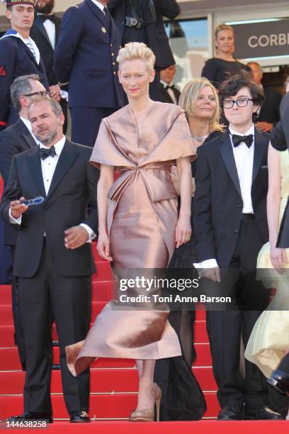 Tilda Swinton attends the Opening Ceremony and 'Moonrise Kingdom' Premiere during the 65th Annual Cannes Film Festival at the Palais des Festivals on...