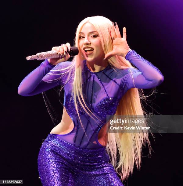 Ava Max performs onstage during iHeartRadio 102.7 KIIS FM's Jingle Ball 2022 Presented by Capital One at The Kia Forum on December 02, 2022 in...