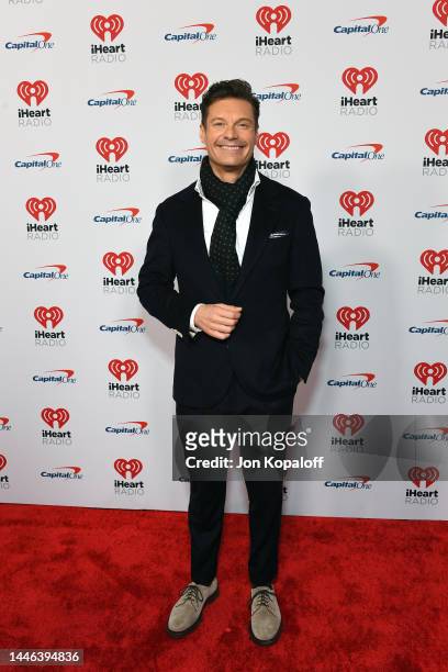 Ryan Seacrest attends iHeartRadio 102.7 KIIS FM's Jingle Ball 2022 Presented by Capital One at The Kia Forum on December 02, 2022 in Inglewood,...