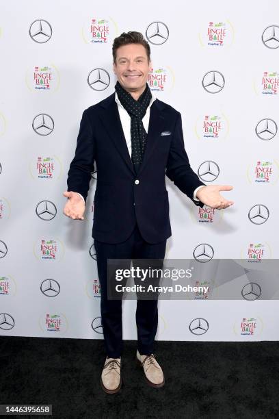 Ryan Seacrest attends iHeartRadio 102.7 KIIS FM's Jingle Ball 2022 Presented by Capital One at The Kia Forum on December 02, 2022 in Inglewood,...