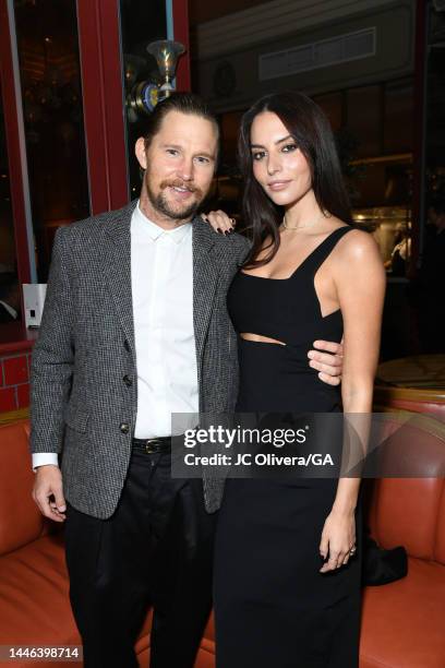Brian Geraghty and Genesis Rodriguez attend the after party of the Los Angeles Premiere Of Paramount+'s "1923" at Hollywood American Legion on...