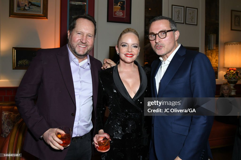 Beau Flynn, Marley Shelton, and Rufus Sewell attend the after party