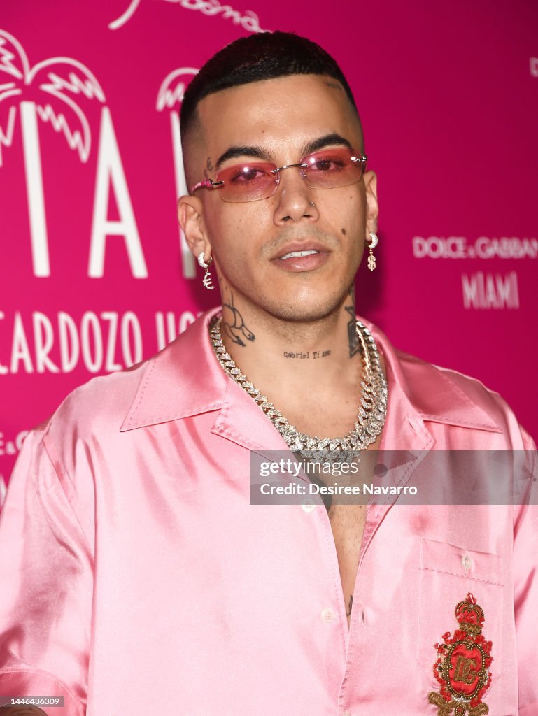 Italian rapper and singer Sfera Ebbasta attends Emilio and Gloria