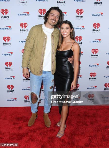 Dean Unglert, Caelynn Miller-Keyesarrives at the KIIS FM's iHeartRadio Jingle Ball 2022 Presented By Capital Oneat The Kia Forum on December 02, 2022...