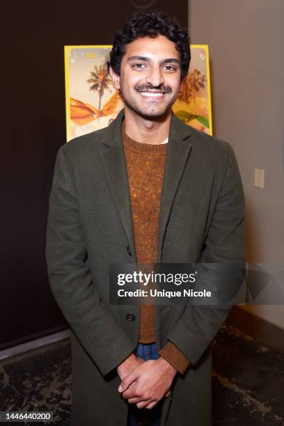 Karan Soni attends the Los Angeles theatrical premiere of "Four Samosas" at Laemmle NoHo 7 on December 02, 2022 in North Hollywood, California.