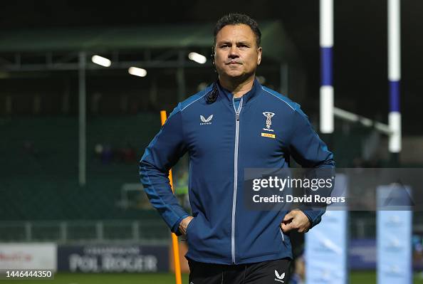 Matson Rugby Tabai Matson, the Harlequins head coach looks on during the Gallagher ...