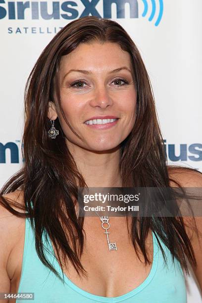 Adult actress Heather Vandeven visits SiriusXM Studios on May 16, 2012 in New York City.