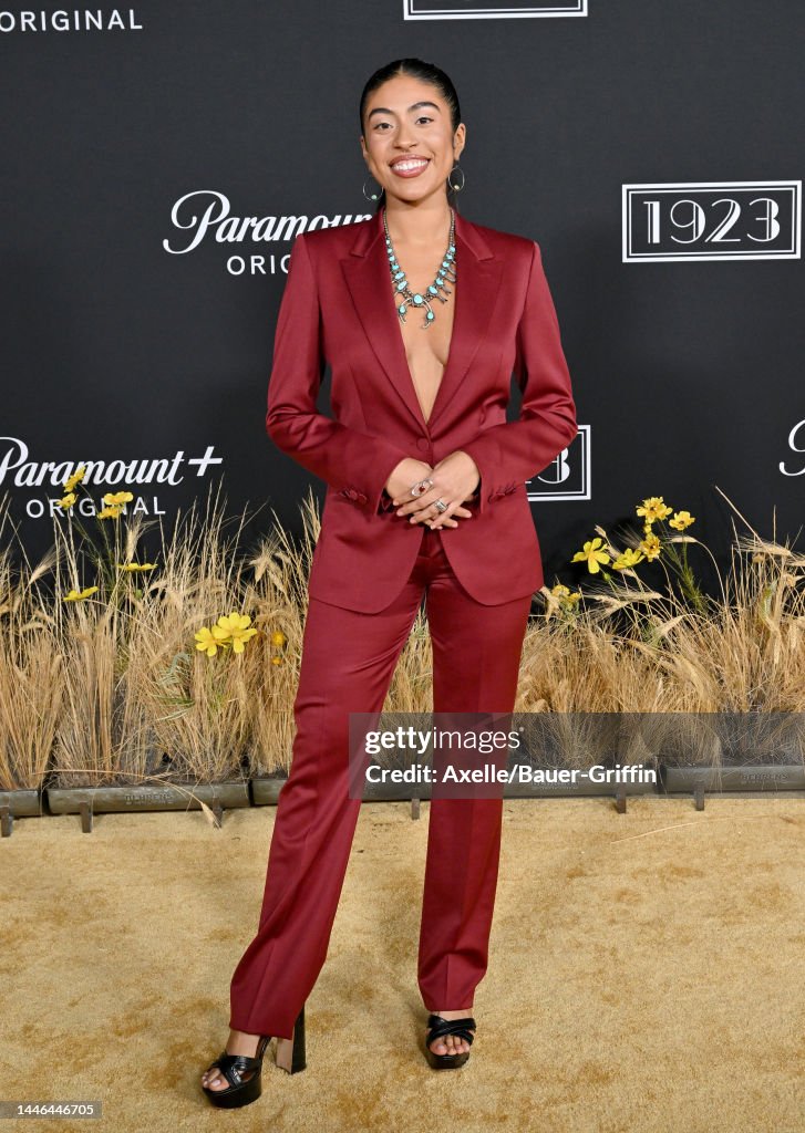 Aminah Nieves attends the Los Angeles Premiere of Paramount+'s "1923