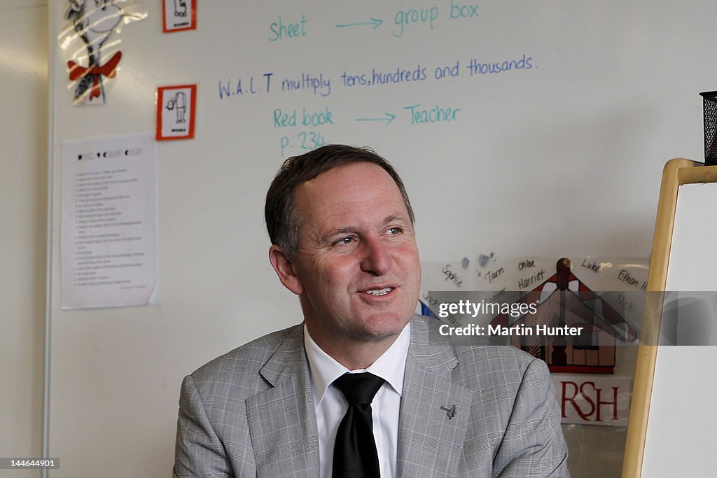 John Key Visits Christchurch