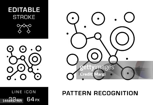 Pattern Recognition Editable Stroke Line Icon Design Pattern Recognition Editable Stroke Line Icon Design