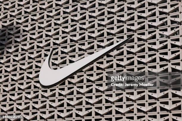 The exterior of a Nike store photographed on November 30, 2022 in Miami, Florida.