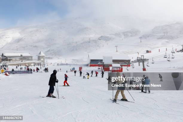 Inauguration of the ski season in Sierra Nevada. On December 3, 2022 in Monachil, Granada . The ski and mountain resort of Sierra Nevada, in...
