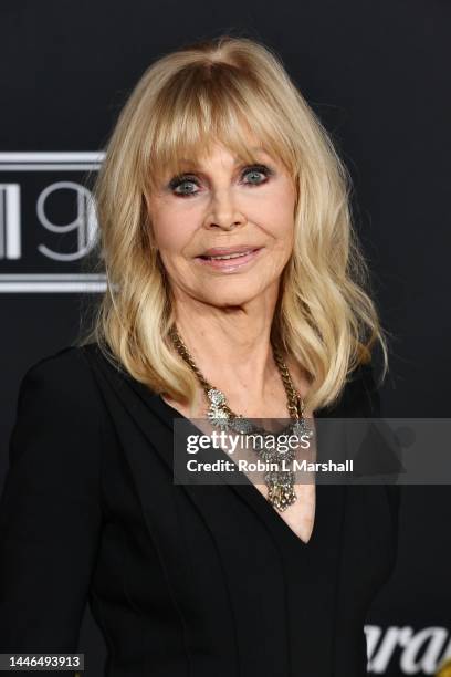 Britt Ekland attends the Los Angeles Premiere Of Paramount+'s "1923" at Hollywood American Legion on December 02, 2022 in Los Angeles, California.