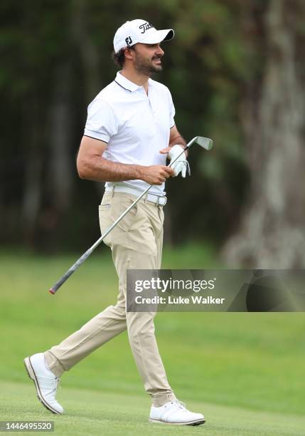 Clément Sordet of France plays his second shot on the 10th hole during Day Three of the Investec South African Open Championship at Blair Atholl Golf...