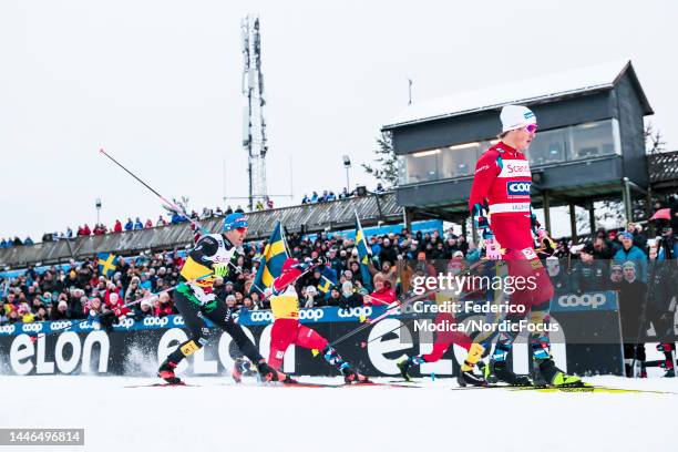 Federico Pellegrino of Italy competes during the Individual Sprint at the FIS World Cup Cross-Country Lillehammer on December 3, 2022 in Lillehammer,...