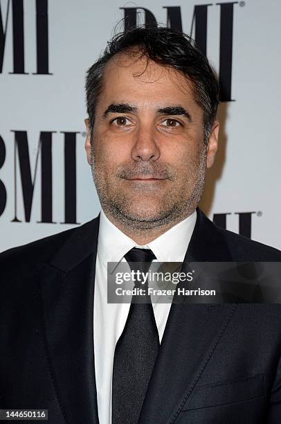 Musician Nick Urata arrives at the 60th Annual BMI Film And Television Awards at the Four Seasons Beverly Wilshire Hotel on May 16, 2012 in Beverly...