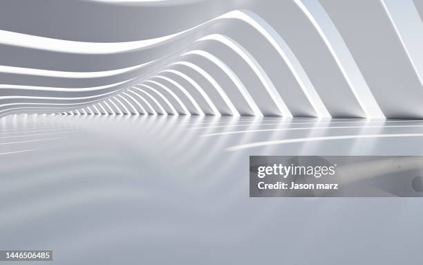 3d rendering exhibition background - white architecture stock pictures, royalty-free photos & images