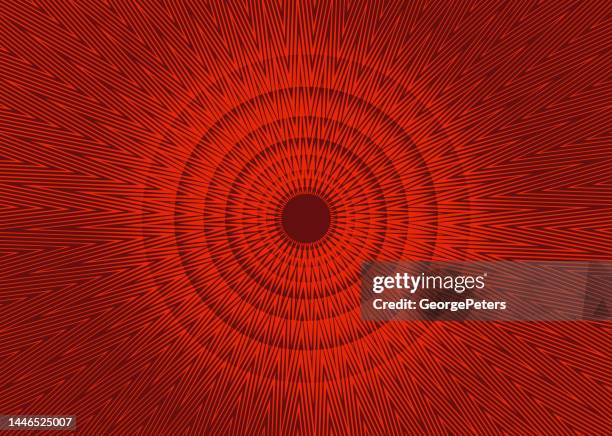 sun with sunbeams abstract background - kaleidoscope pattern stock illustrations