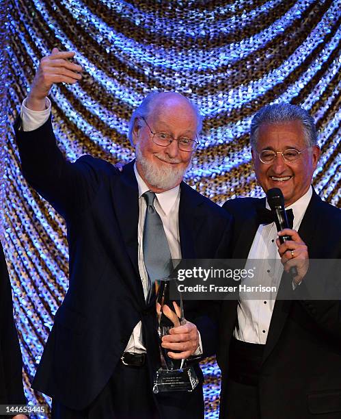 Composer John Williams and BMI President and CEO Del Bryant at the 60th Annual BMI Film And Television Awards at the Four Seasons Beverly Wilshire...