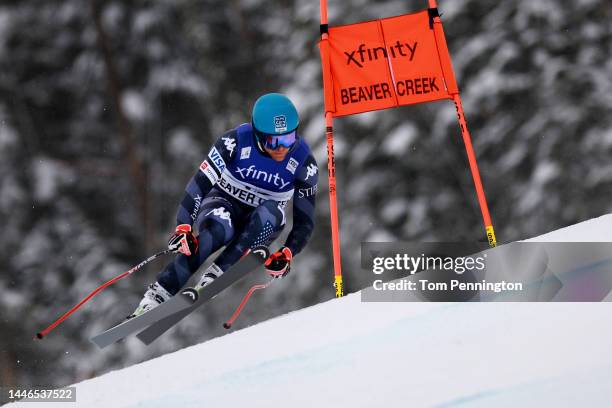 Ryan Cochran-Siegle of Team United States skis the Birds of Prey race course during the Audi FIS Alpine Ski World Cup Men's Downhill race at Beaver...